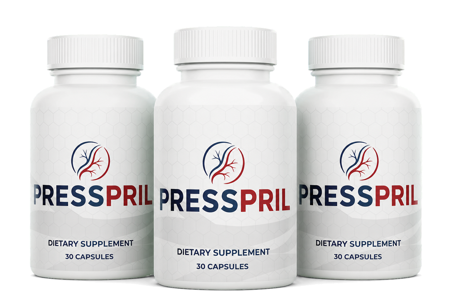 3 bottles of PressPril blood pressure support